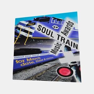 Soul Train Music Awards 12x12 Double Sided Flat Promo Poster VTG 1997 Hip Hop